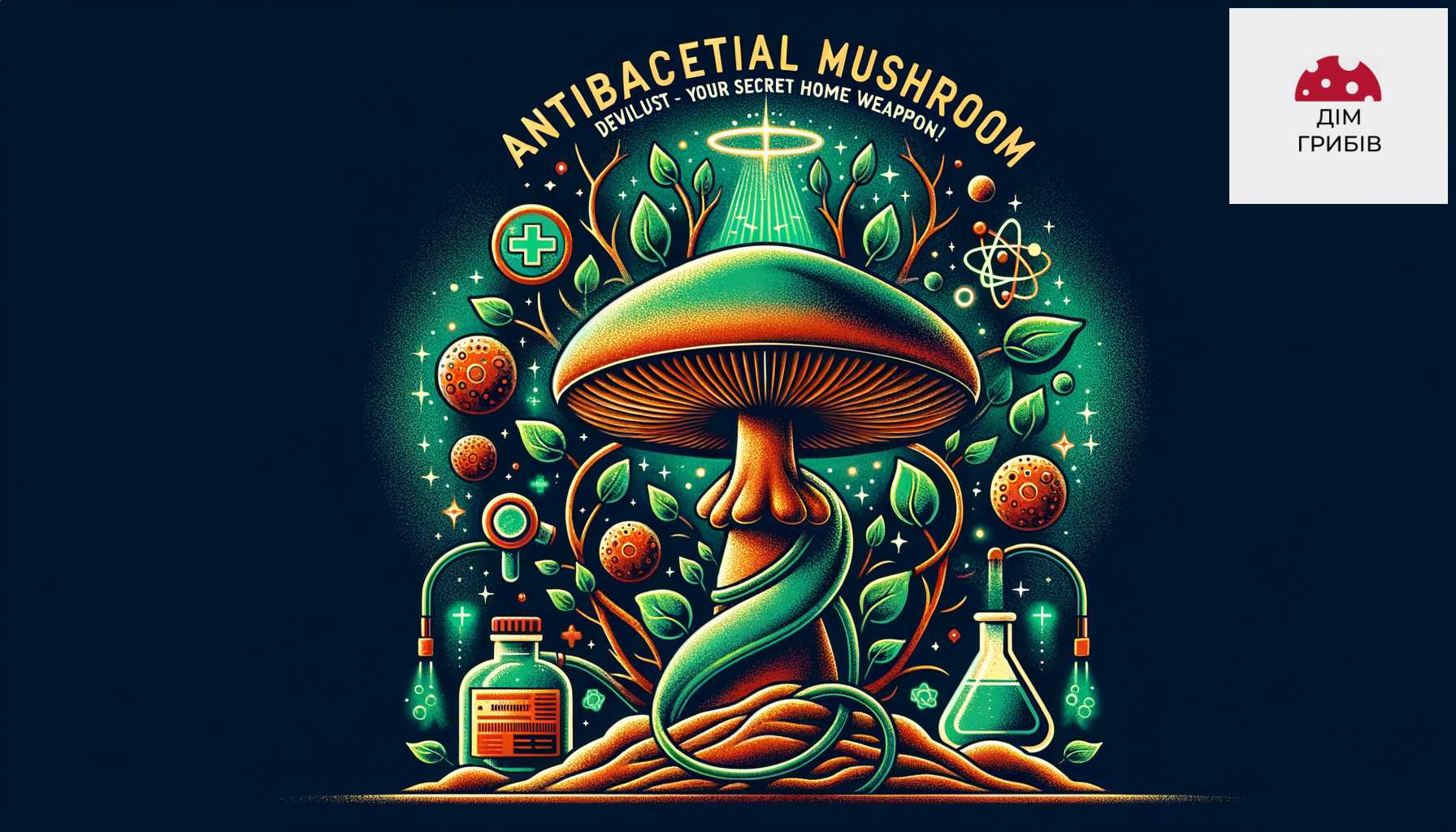 Antibacterial mushroom devil's powder