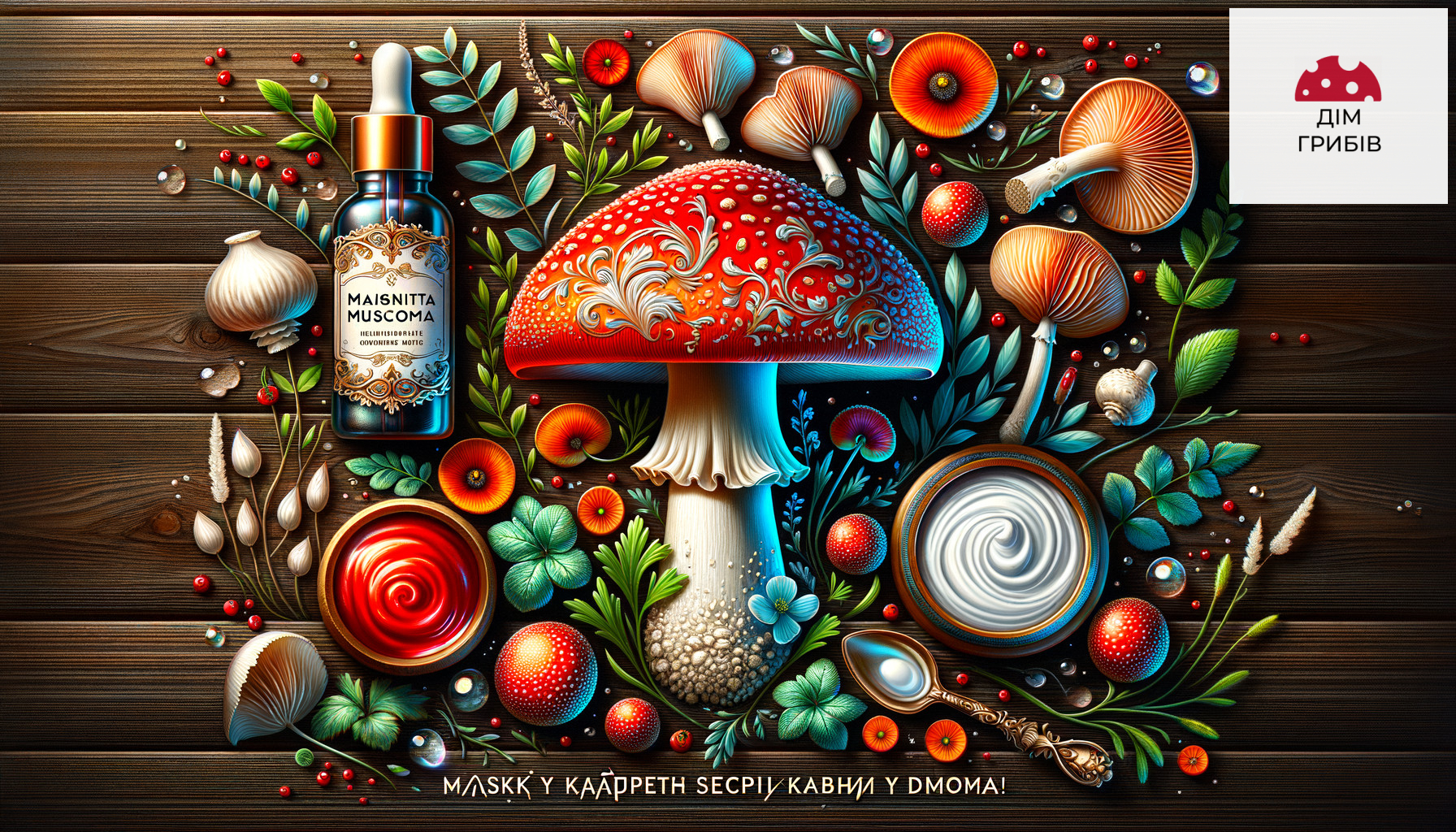 Fly agaric cosmetics for glowing skin