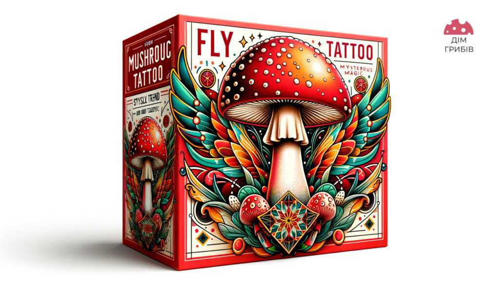 Fly agaric tattoo stylish art