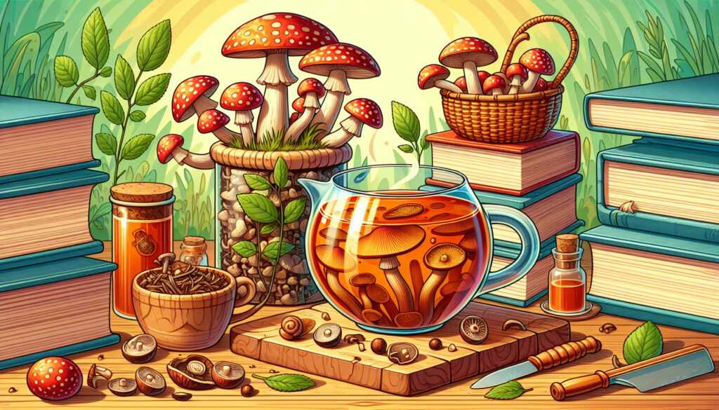A mushroom tea recipe