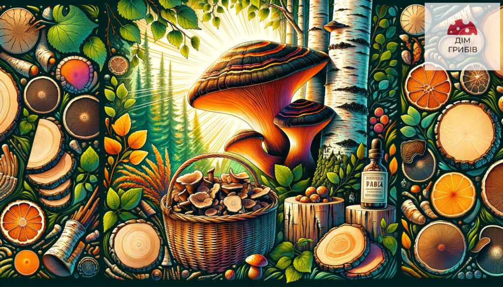 Чага збір та сушка гриба