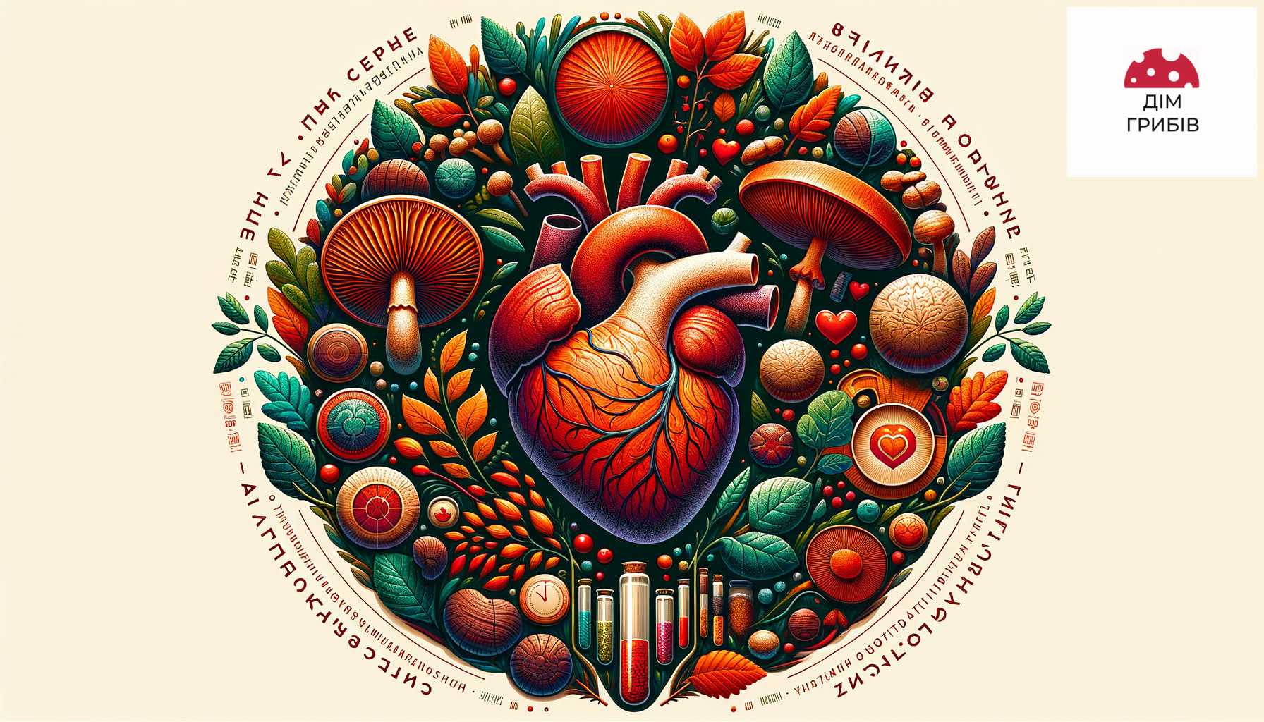 Гриб реше сердце для здоровья