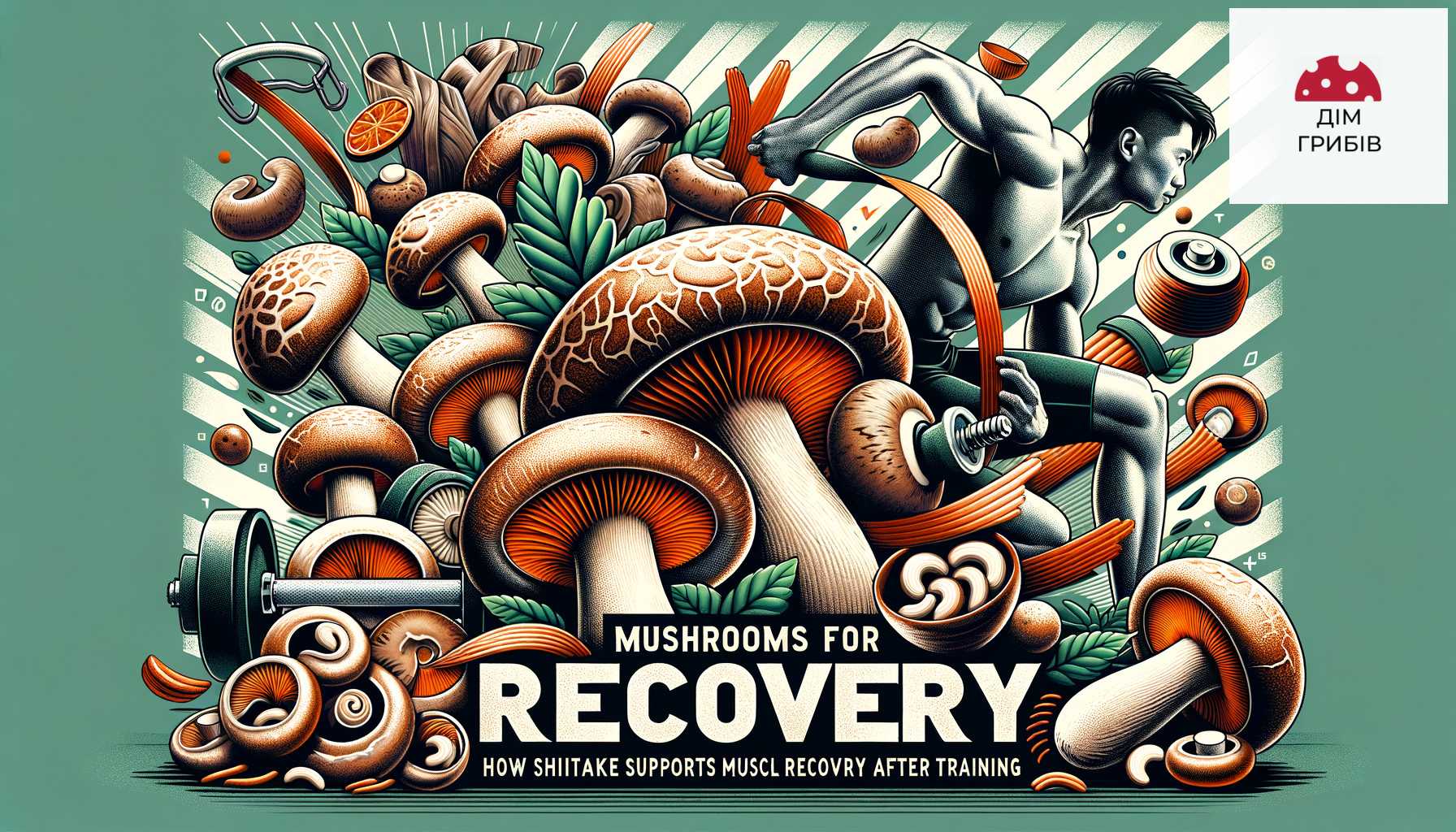 Mushrooms for muscle recovery in athletes