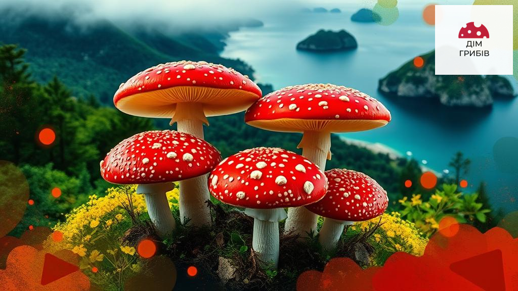 португальські мухомори в лісі